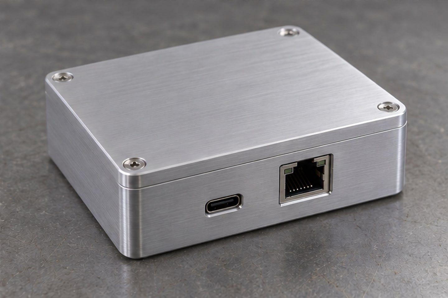 Vidalı kapak montajı tamamlanmış fırçalı alüminyum CNC elektronik PCB kutusu